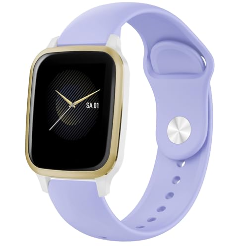 Soft Silicone Sport Strap for Garmin Venu & Vivoactive - Lavender Purple