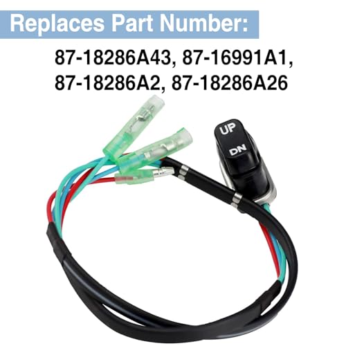 Power Trim Switch Replacement for Mercury/Mariner Outboard 87-18286A43 87-18286A26 87-16991A1 87-18286A2