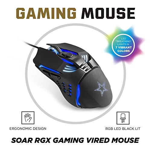 NFL Gaming Mouse V3 - New York Jets Edition, Ergonomic Design