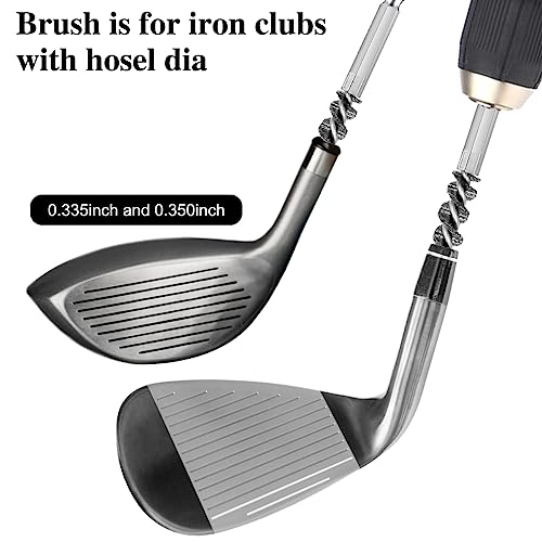 Golf Club Hosel Brush Set - 4 Stainless Steel Cleaning Brushes