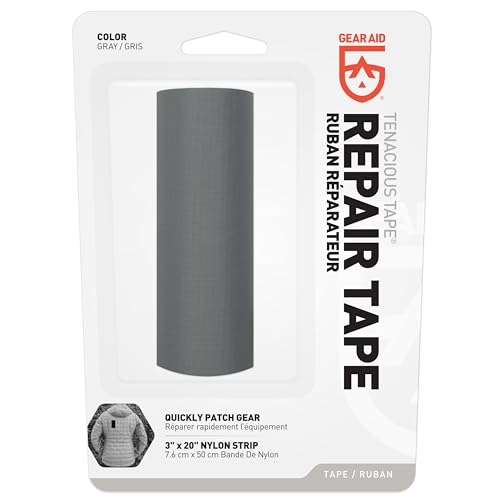Nylon Fabric Repair Tape - 3" x 20" Roll, Gray