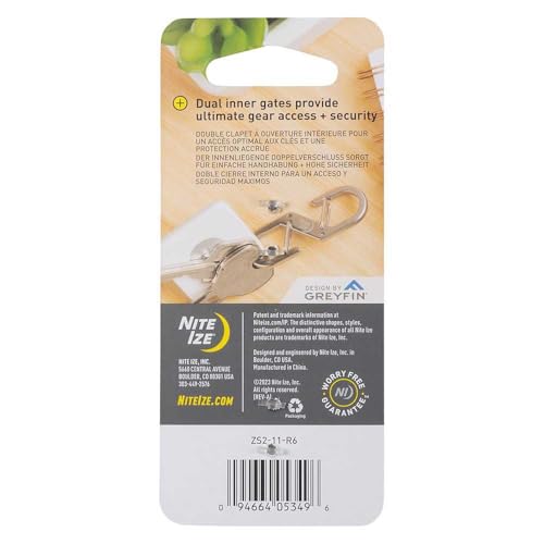 Z-Series Dual Carabiner - Size #2, Double Gated Steel Clip