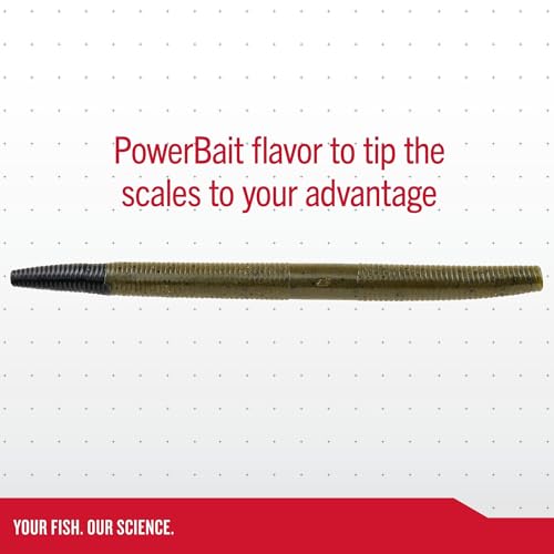 Berkley PowerBait MaxScent Soft Plastic Stick Worm - Coppertreuse, 5.25" (8 Count)