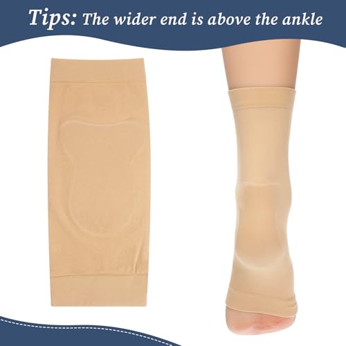 Achilles Tendon Heel Protector Compression Sock - Skin Color