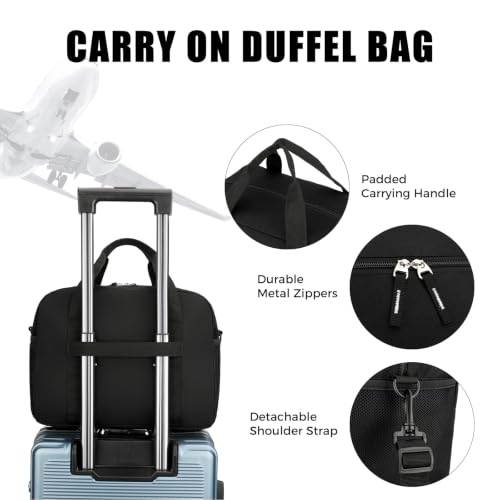 Compact 14-Inch Gym Bag - Lightweight Mini Duffle for Travel