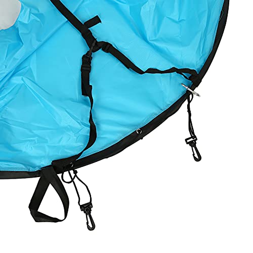 Foldable Kayak Sail with Clear Window & Storage Bag - Blue