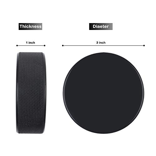 Ice Hockey Pucks - 25 Pack, Official 6oz Regulation Size, Black