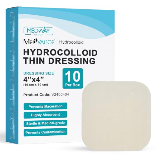 Hydrocolloid Adhesive Dressing - Thin 4"x4" - Box of 5