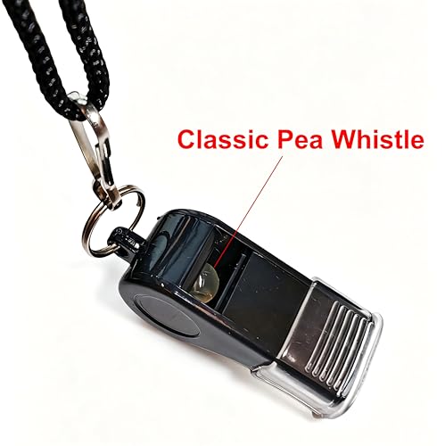 12 Pack Sports Whistles with Lanyards for Coaches and Referees