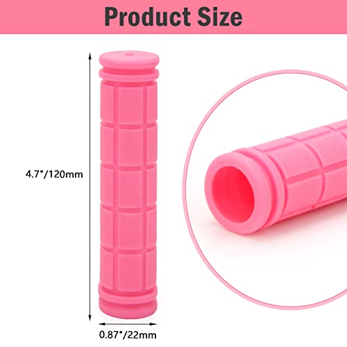 Non-Slip Rubber Bike Handlebar Grips - Pink
