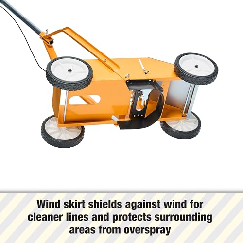 High-Performance Striping Machine - 9" x 27.5", Yellow