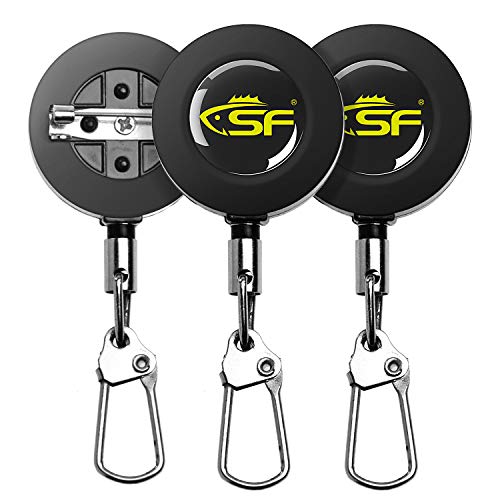 Fly Fishing Zinger Retractor Tool - 3 Pcs Steel Cord Combo