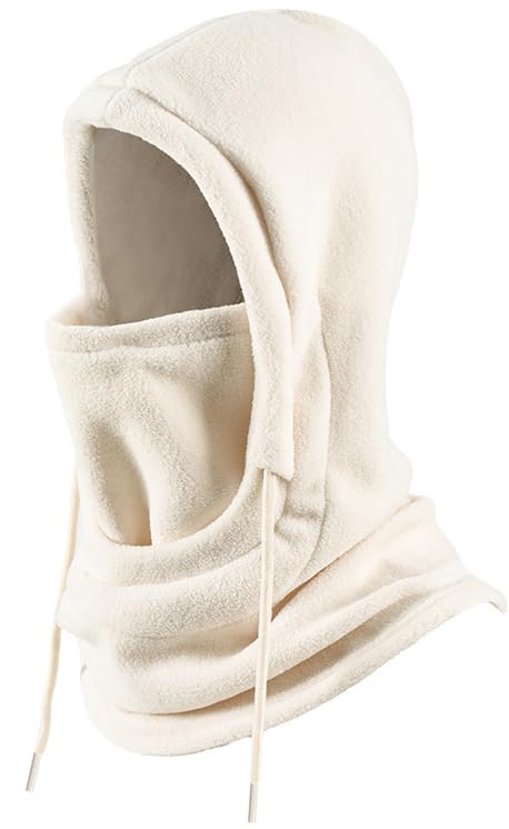 Windproof Fleece Balaclava Ski Mask for Winter - Beige