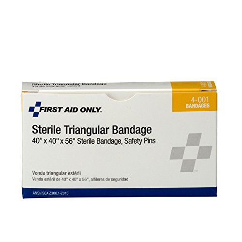 Sterile Triangular Bandage Sling - 40 x 56 Inch with Fastening Hooks