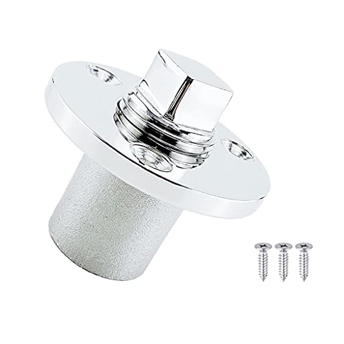 Stainless Steel Boat Garboard Drain Plug - 1" Transom Hole