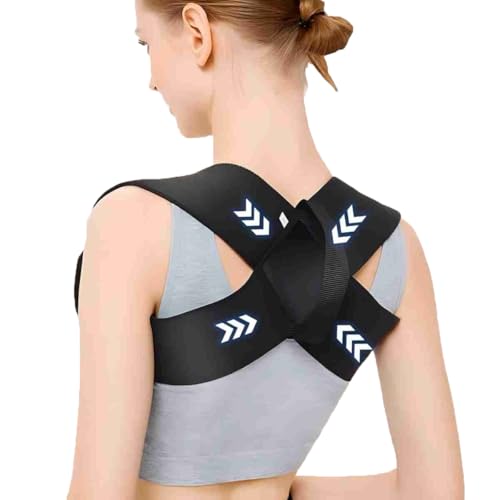 Back Posture Corrector for Kyphosis Relief - Black, Small