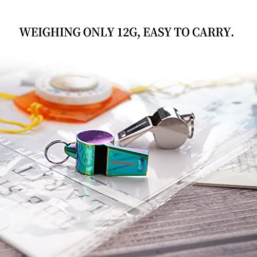 Loud Volume Stainless Steel Whistle - Colorful Variation