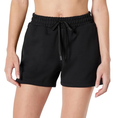 Amazon Essentials Women's Active High Waist 4" Relaxed Fit Workout Shorts - Large Black
