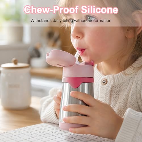 Replacement Straws for Thermos Foogo 10oz Bottles - 2 PCS