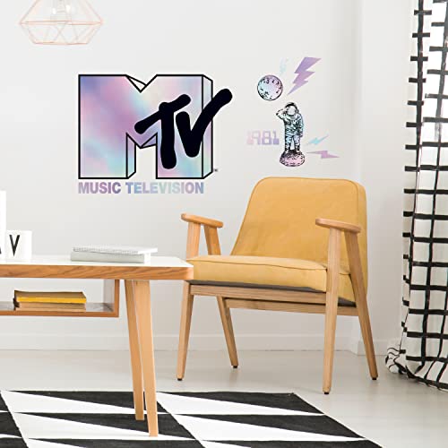 RoomMates RMK5268GM MTV Holographic Peel and Stick Giant Wall Decals