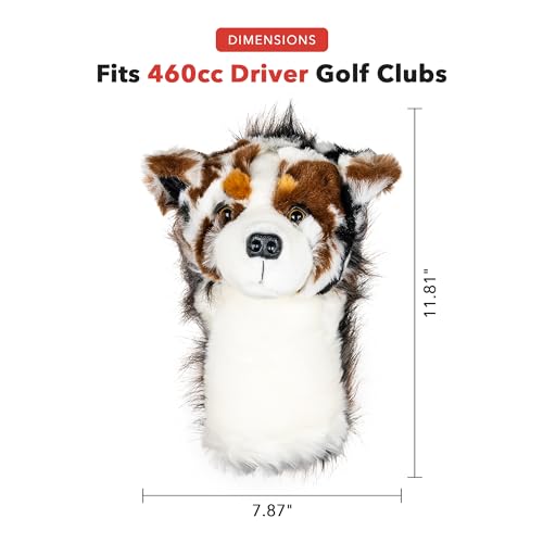 Daphne's Headcovers Australian Shepherd Driver Headcover - Premium Golf Club Cover