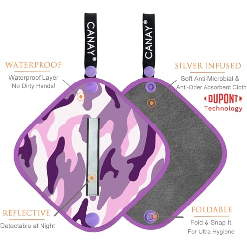 Pee Cloth for Women - Reusable Absorbent Camping Solution - Camo Galaxy