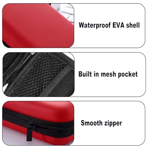Waterproof Playing Card Case for UNO - 2 Pcs, Red+Purple