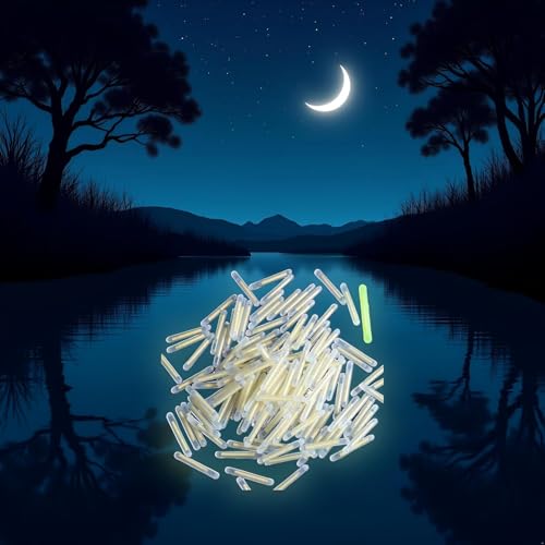 100 Pcs Fluorescent Fishing Float Light Sticks - 3mm Glow Sticks