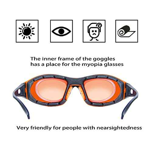 JILERWEAR Professional 180nm-540nm OD 6+ Violet/Blue/Green Laser Safety Glasses for 405nm, 445nm, 450nm,473nm, 532nm Laser Lightweight and Fashion Design