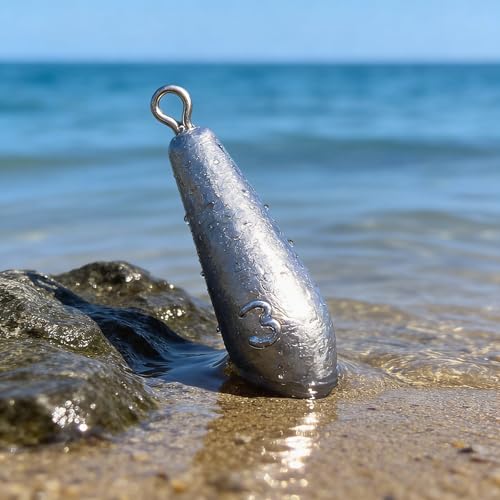 TKHDBF Lead Drop Shot Fishing Weights for Bass & Saltwater Tackle