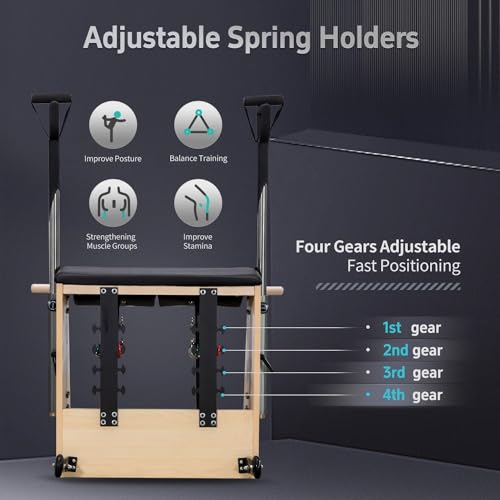 Pilates Chair - Split-Pedal Stability Combo with Handles