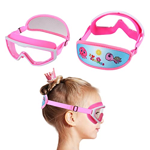 Kids Swim Goggles for Ages 3-8 - No Hair Pull - 1pk Mask - Fun Summer