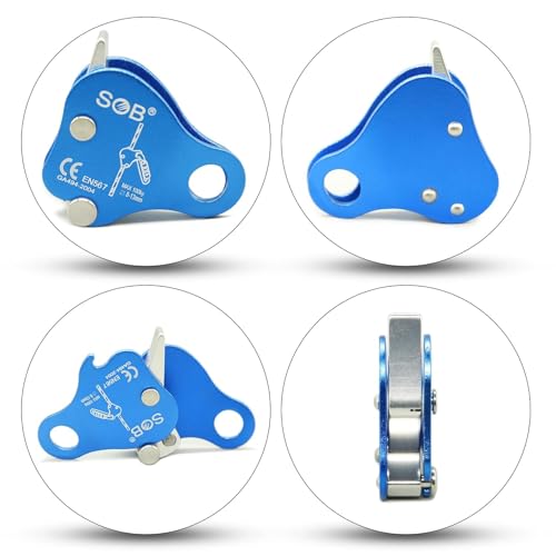RESQT Aluminum Alloy Rock Climbing Ascender Fall Arrest Device for Safety & Mountaineering