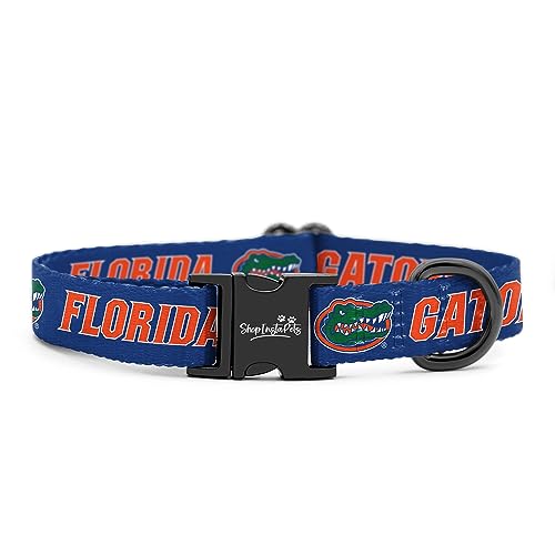 Adjustable Pet Collar - Medium Size - Florida Gators Design
