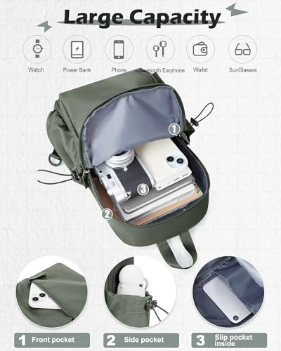 Sling Crossbody Bag for Men & Women - Small Tactical Backpack - Green