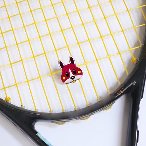 Cute Tennis Racket Vibration Dampeners - 8 Pack Soft Silicone Shock Absorbers