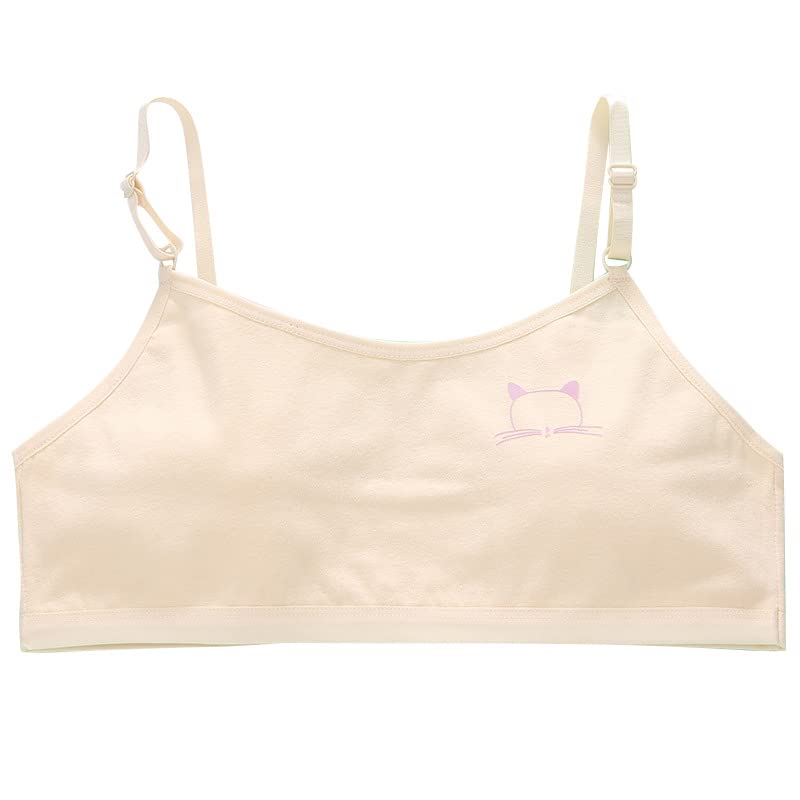 Herepai Cotton Training Bras for Girls 10-12 Years Seamless Cami 8 Pack