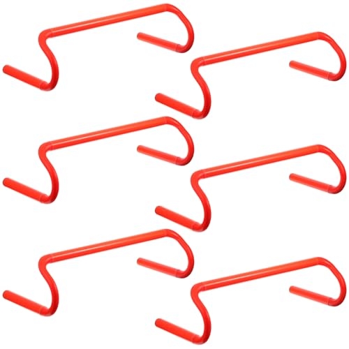 6 Pack Agility Speed Training Hurdles - 6" Detachable Set