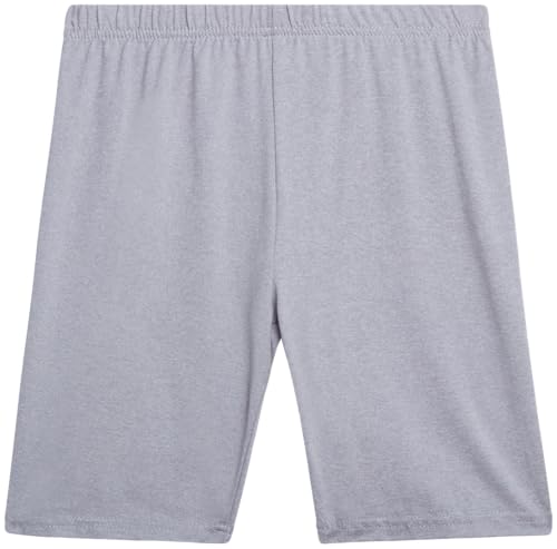 Girls 3-Pack Super Soft Athletic Biker Shorts - Black/Tan/Grey, 7-8