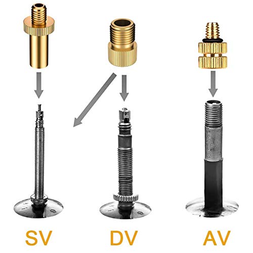 10-Piece Bicycle Valve Adapter and Ball Pump Needle Inflation Set