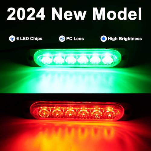 LED Boat Navigation Lights - Waterproof 12V Surface Mount