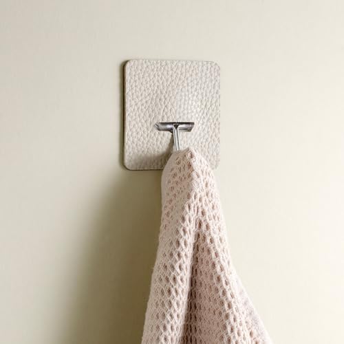 OLETHA Decorative Hook Covers Compatible with JINSHUNFA Transparent Adhesive Wall Hooks (Not Included), Set of 8 - Transform Your Command Strips into Designer Accents