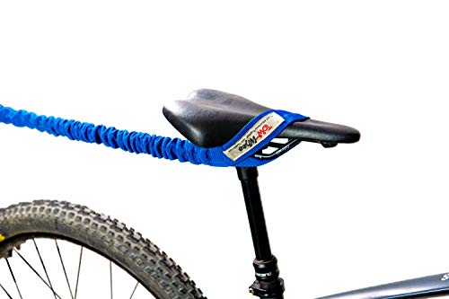 TowWhee Winter/All-Season Bike Tow Strap Ez Tab Blue – 54in to 144in Tow Rope