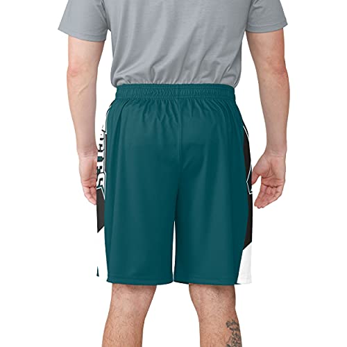 NFL Team Logo Side Stripe Training Shorts - Philadelphia Eagles - XL