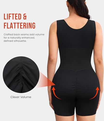 Full Body Sauna Suit for Women - Sleeveless Jumpsuit with Zipper - X-Large Black