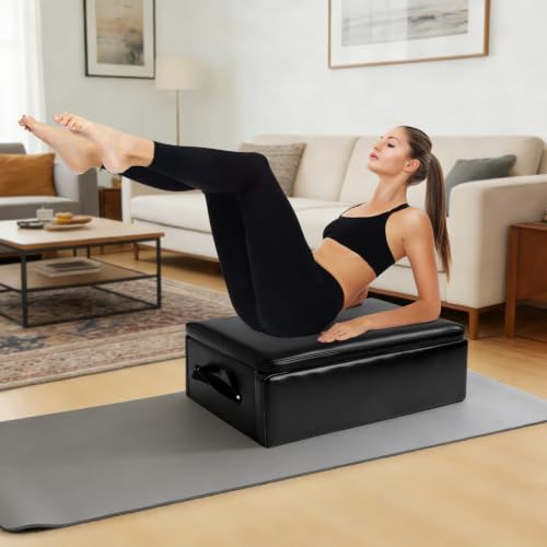 High-Density Foam Pilates Reformer Box - Non-Slip Accessory