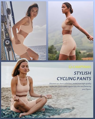 Biker Shorts Women with Pockets - 3"/5"/8" Workout Gym Spandex Yoga