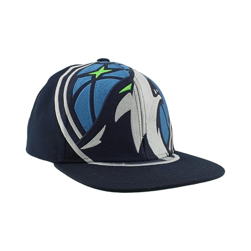 NBA Minnesota Timberwolves Snapback Hat Unisex Adjustable Flat Bill Black