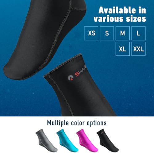 Sharkskin Chillproof Socks Large Black - Thermal & Moisture-Wicking Socks