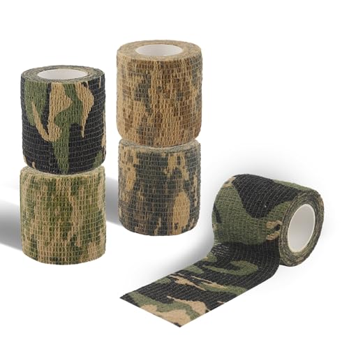 Camouflage Self-Adhesive Tape - 14.76 ft Durable Camo Wrap